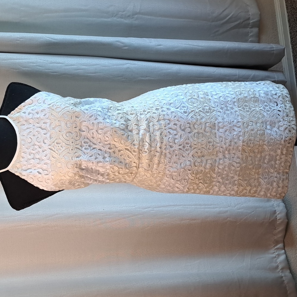 Katherine Kelly lacy dress